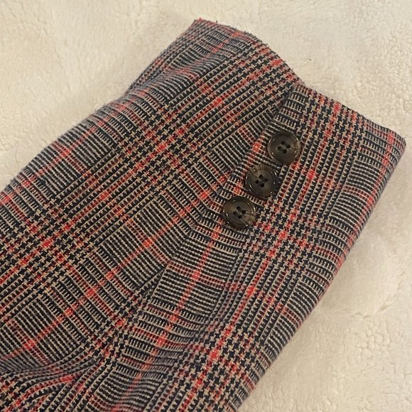 VTG EH Woods Womans Blazer Size 14 Plaid twead Career Wool Blend - Y993 - Picture 8 of 8